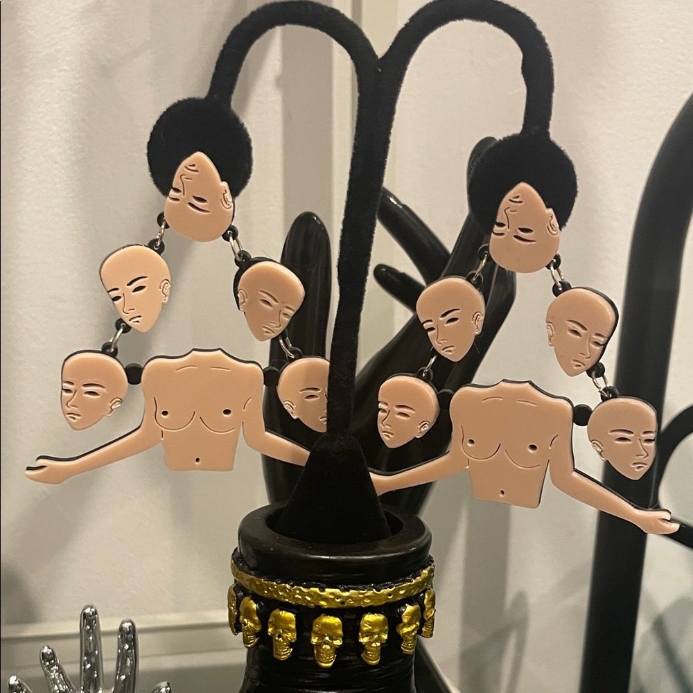 Unique Face and Body Earrings